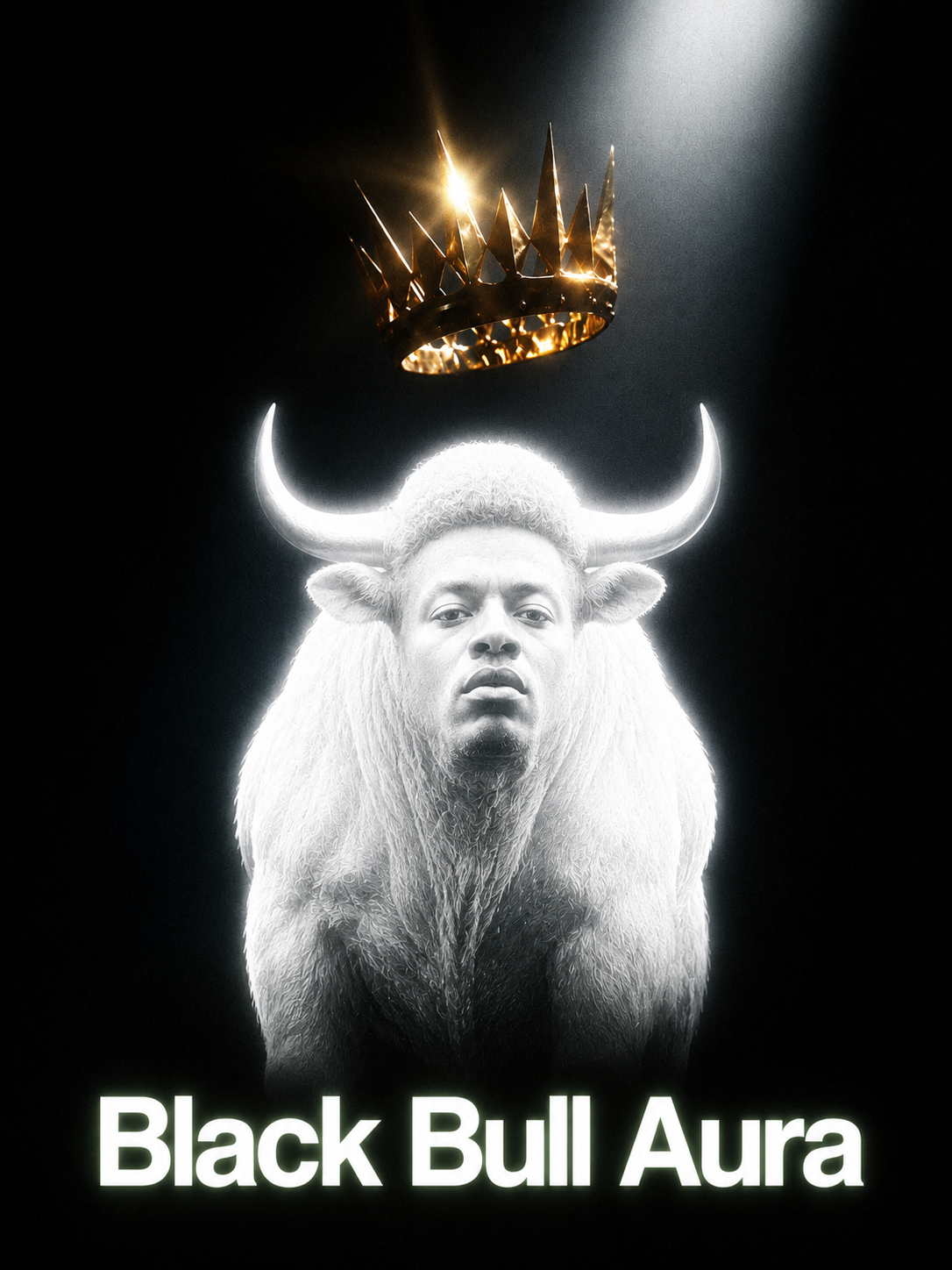 crowned figure wearing the bull aura